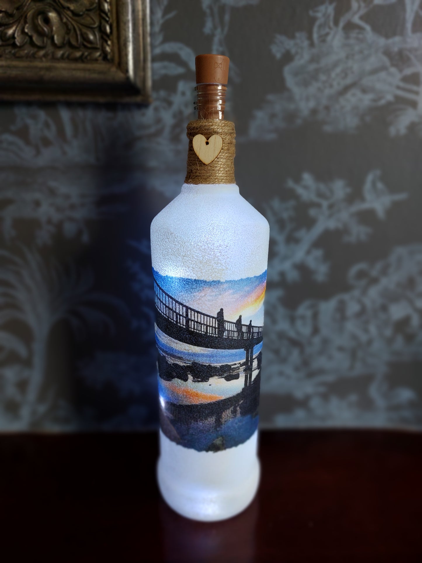 Pans Rock Ballycastle Light up bottle