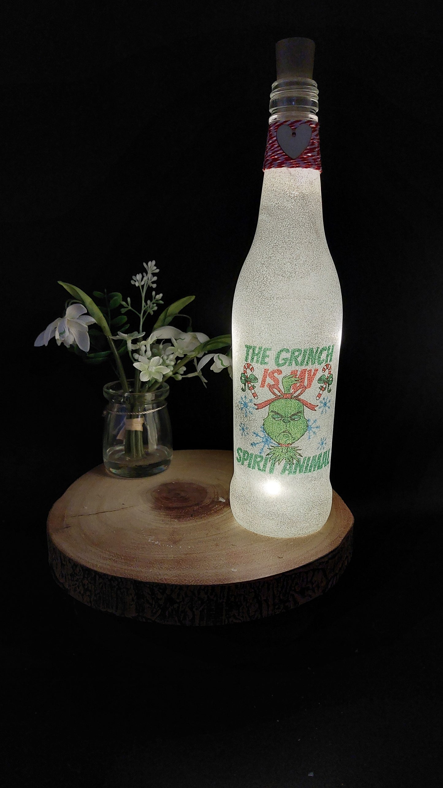 The Grinch is my spirit animal Light up Bottle