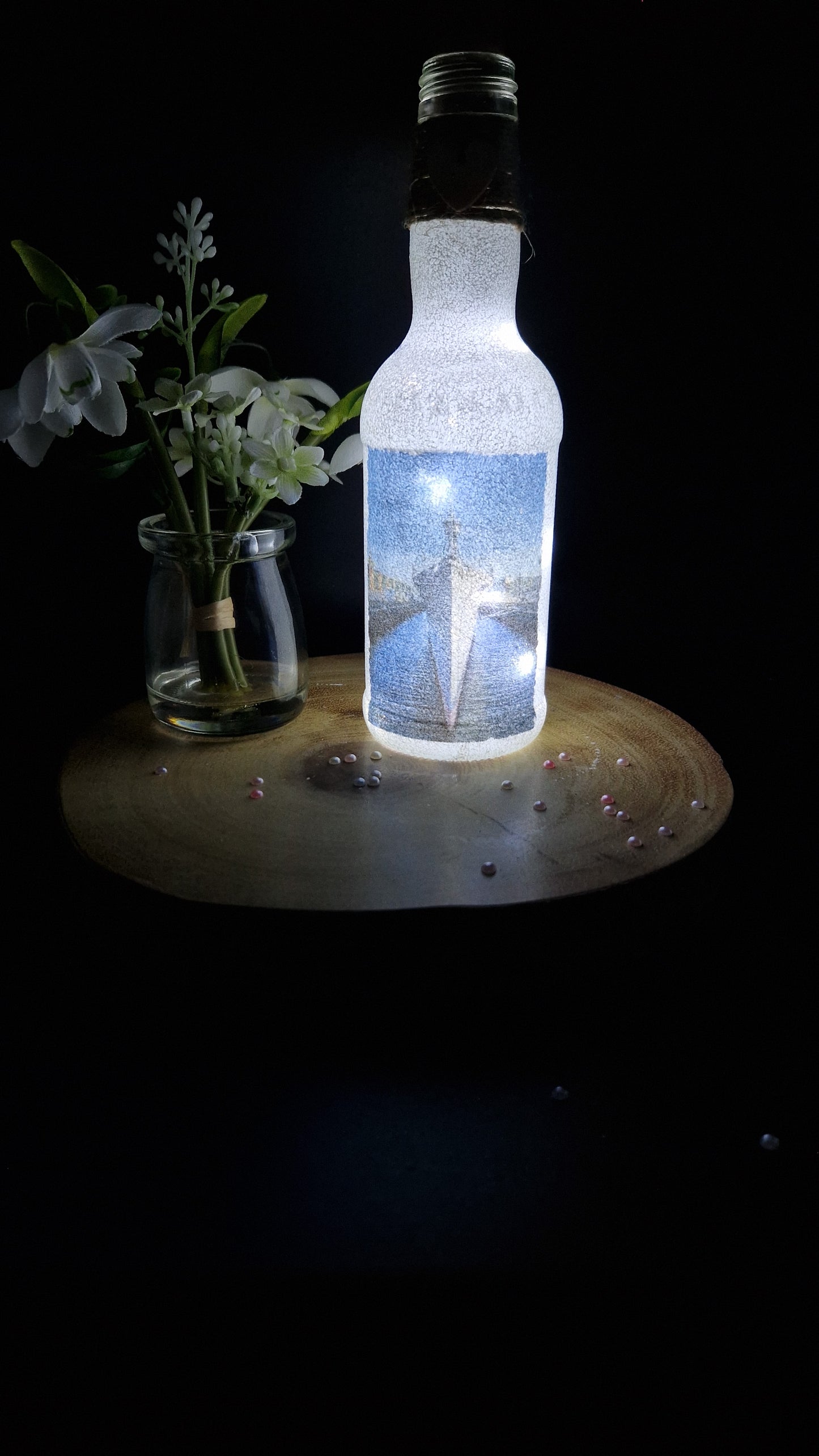 HMS Caroline light up bottle