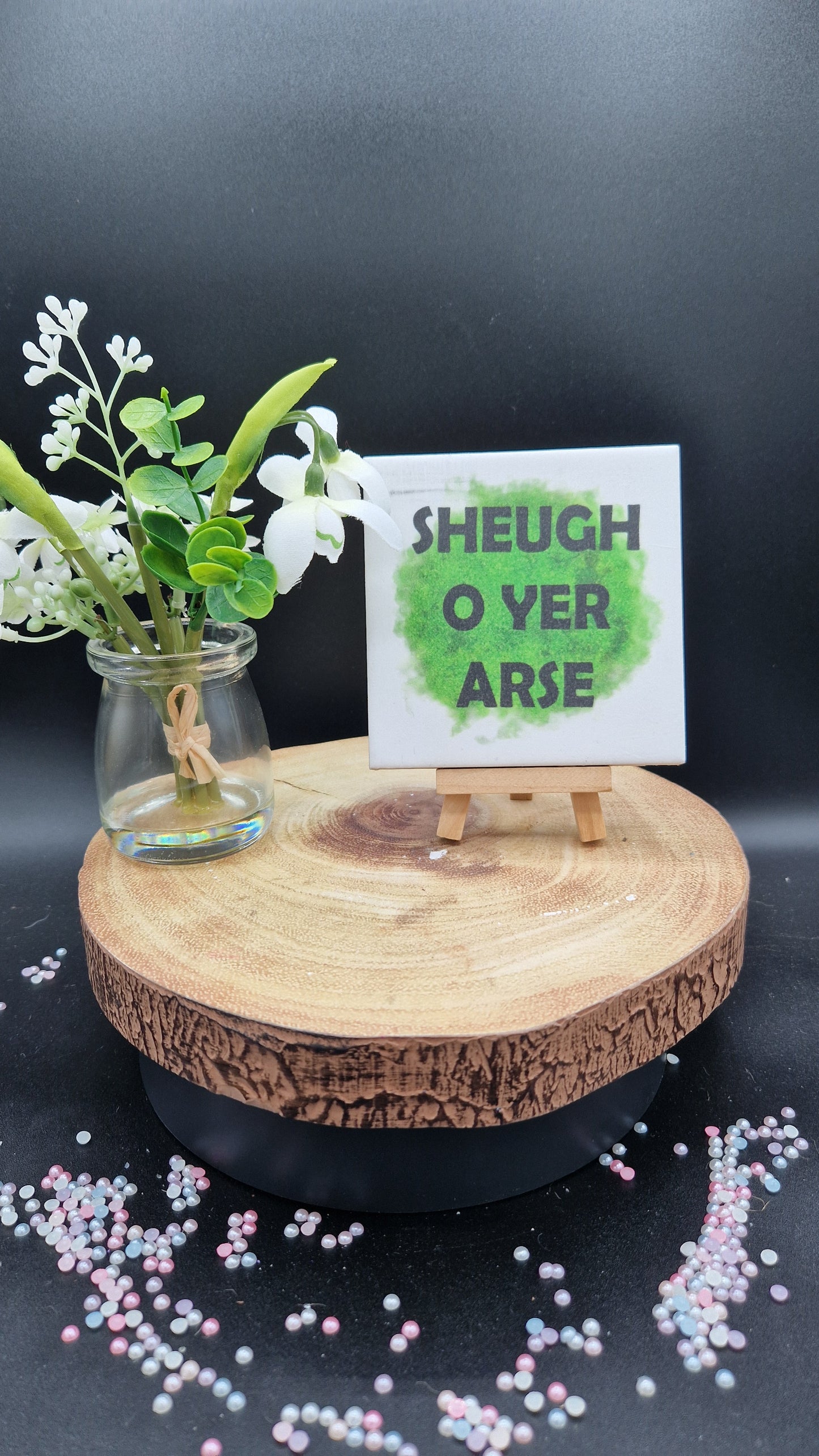 Sheugh o yer Arse Slogan Coaster