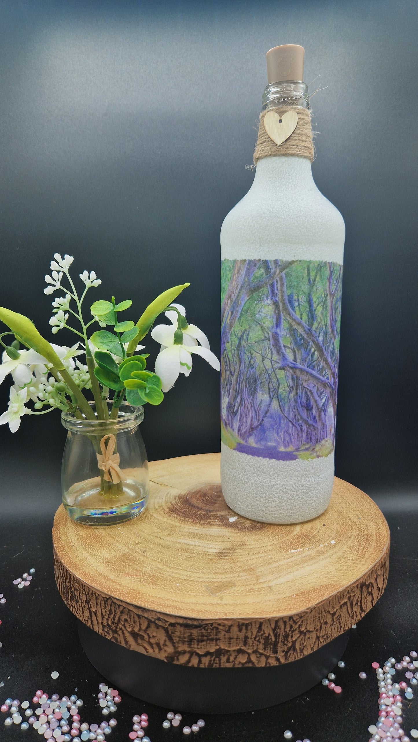 Dark Hedges (Colour) light up bottle