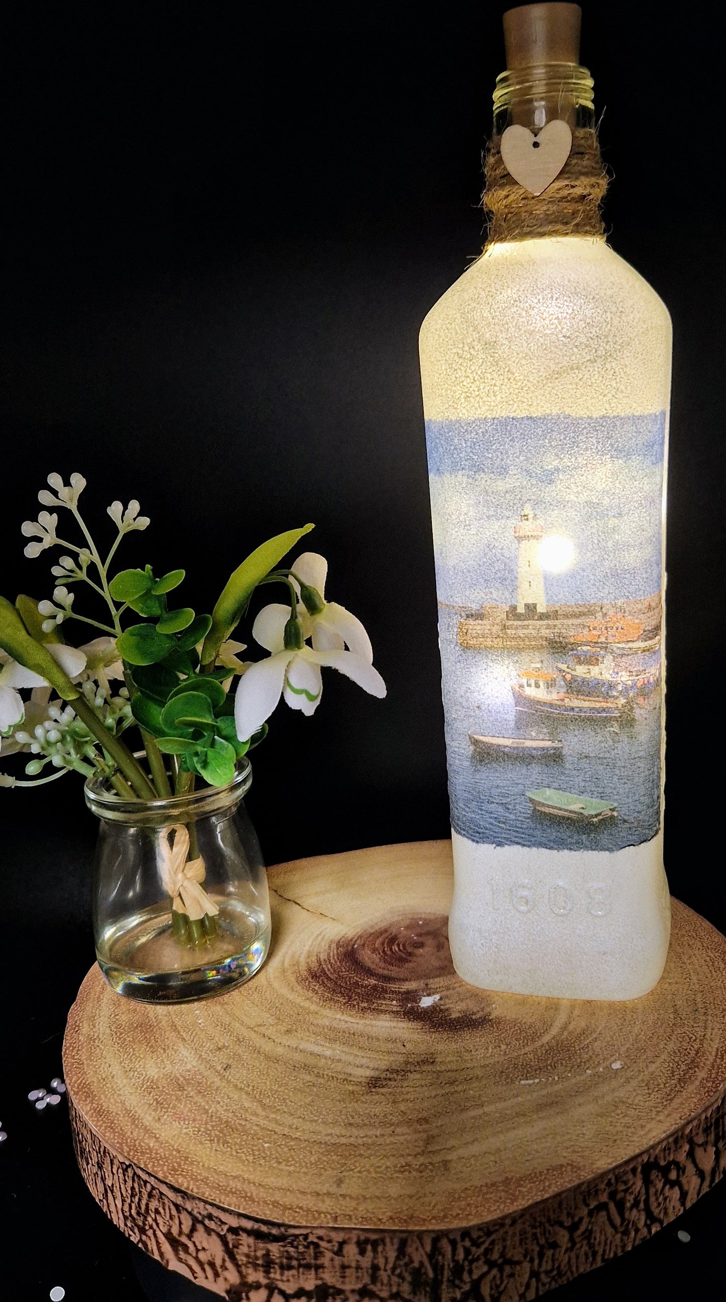 Donaghadee Lighthouse Light up bottle