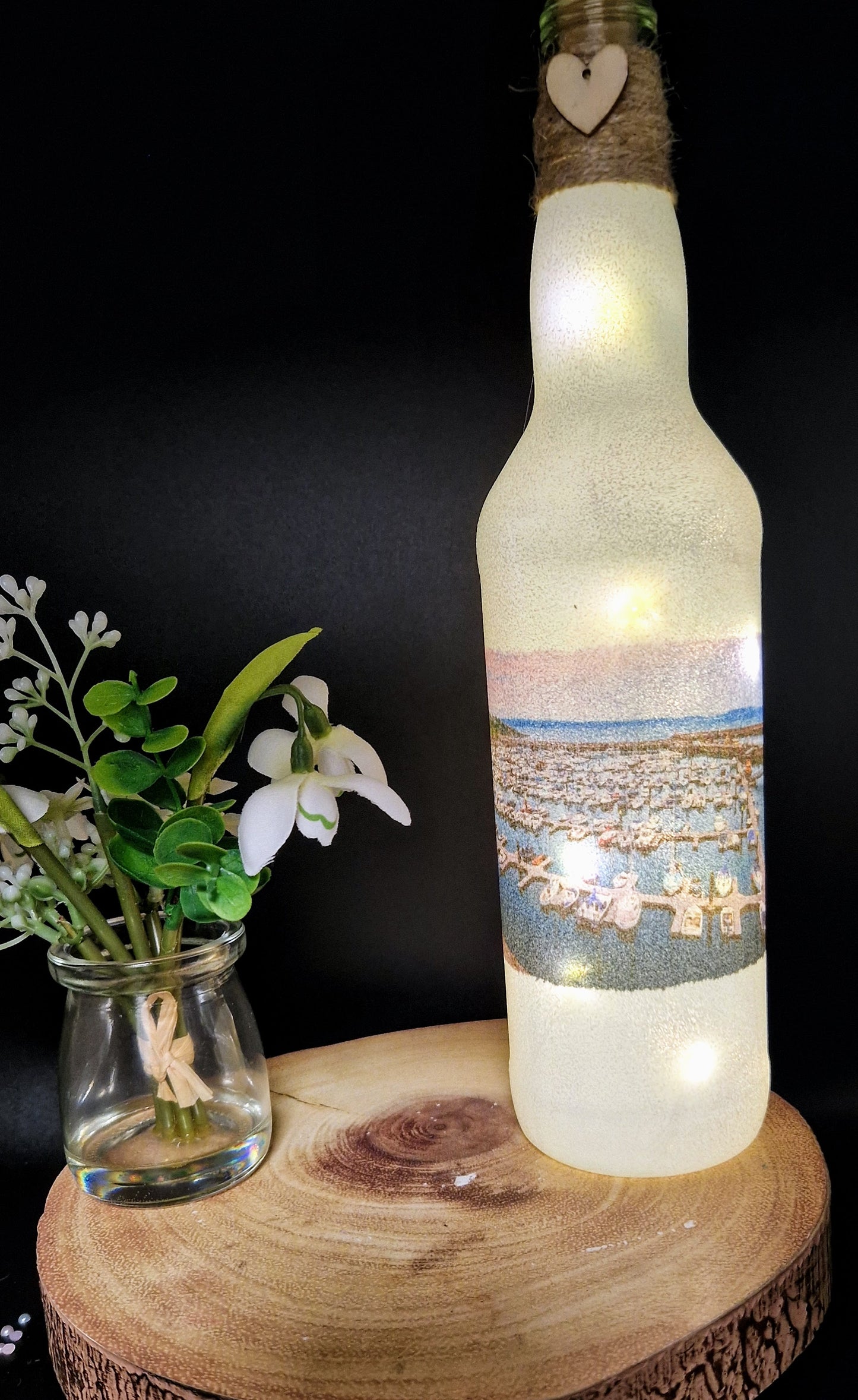 Bangor Marina Light up bottle