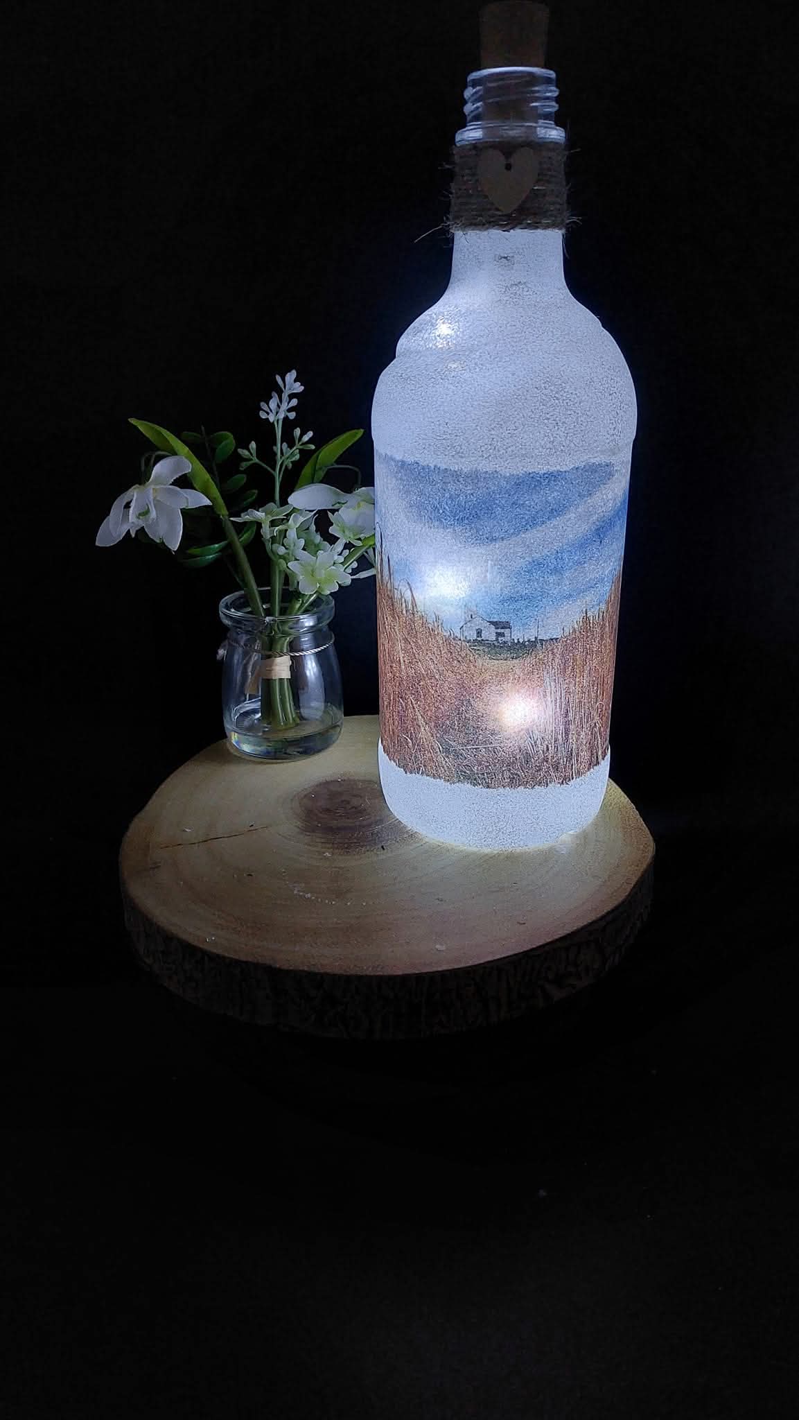 Ballintoy Church Light up Bottle