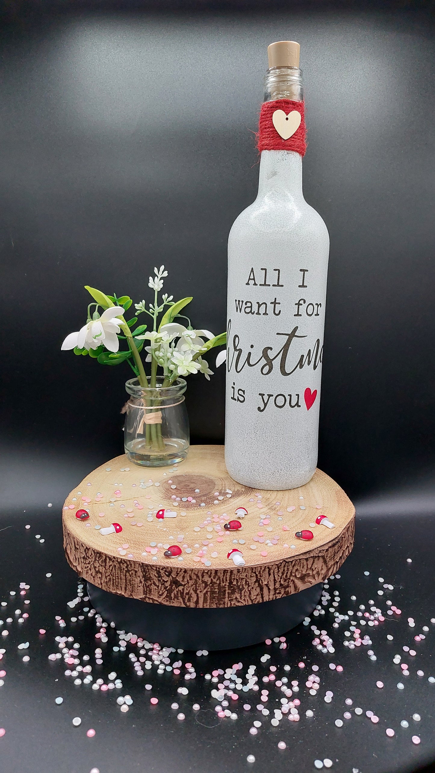 All i want for Christmas is You Light Up Bottle