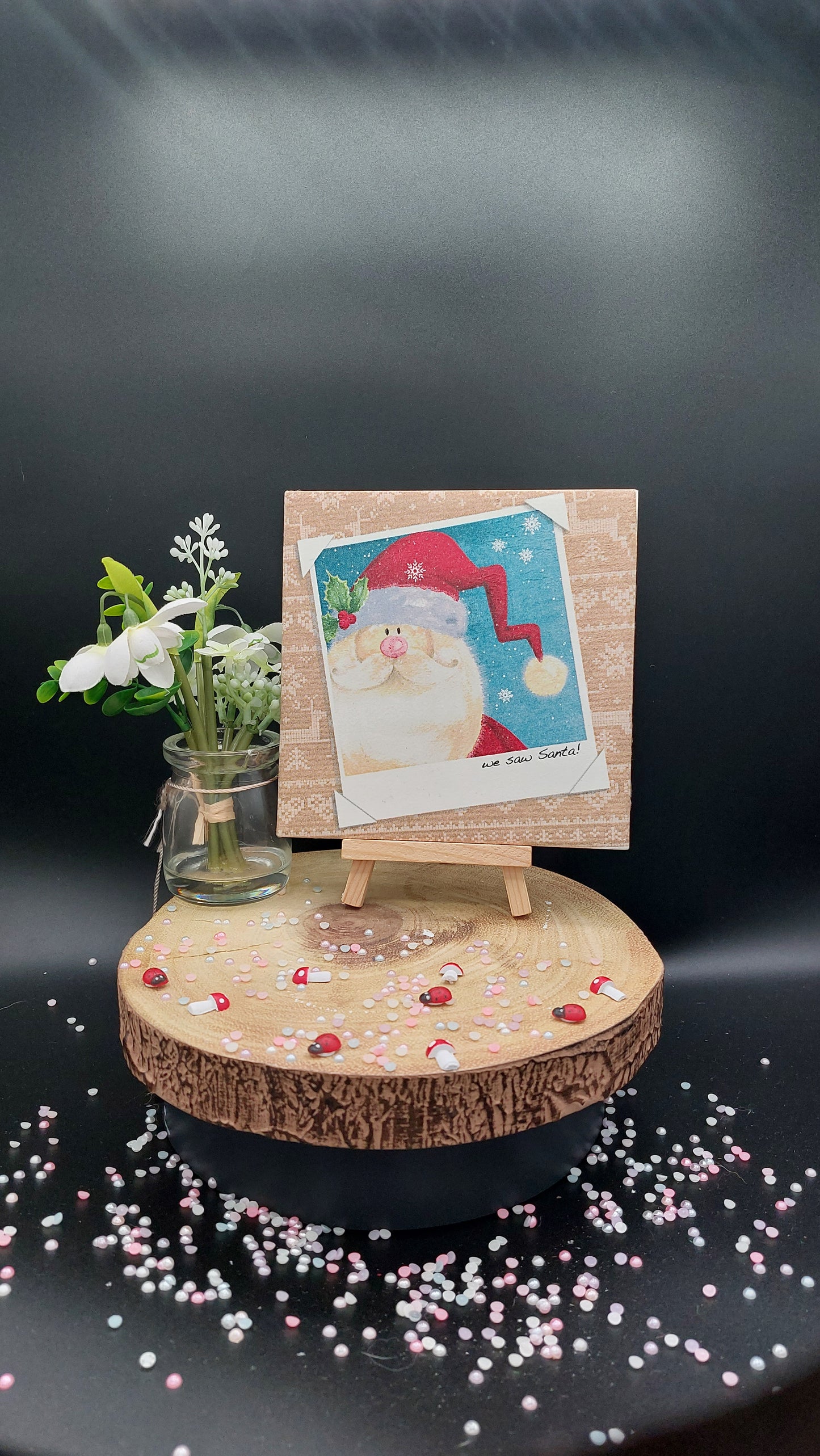 We Saw Santa Decorative Tile