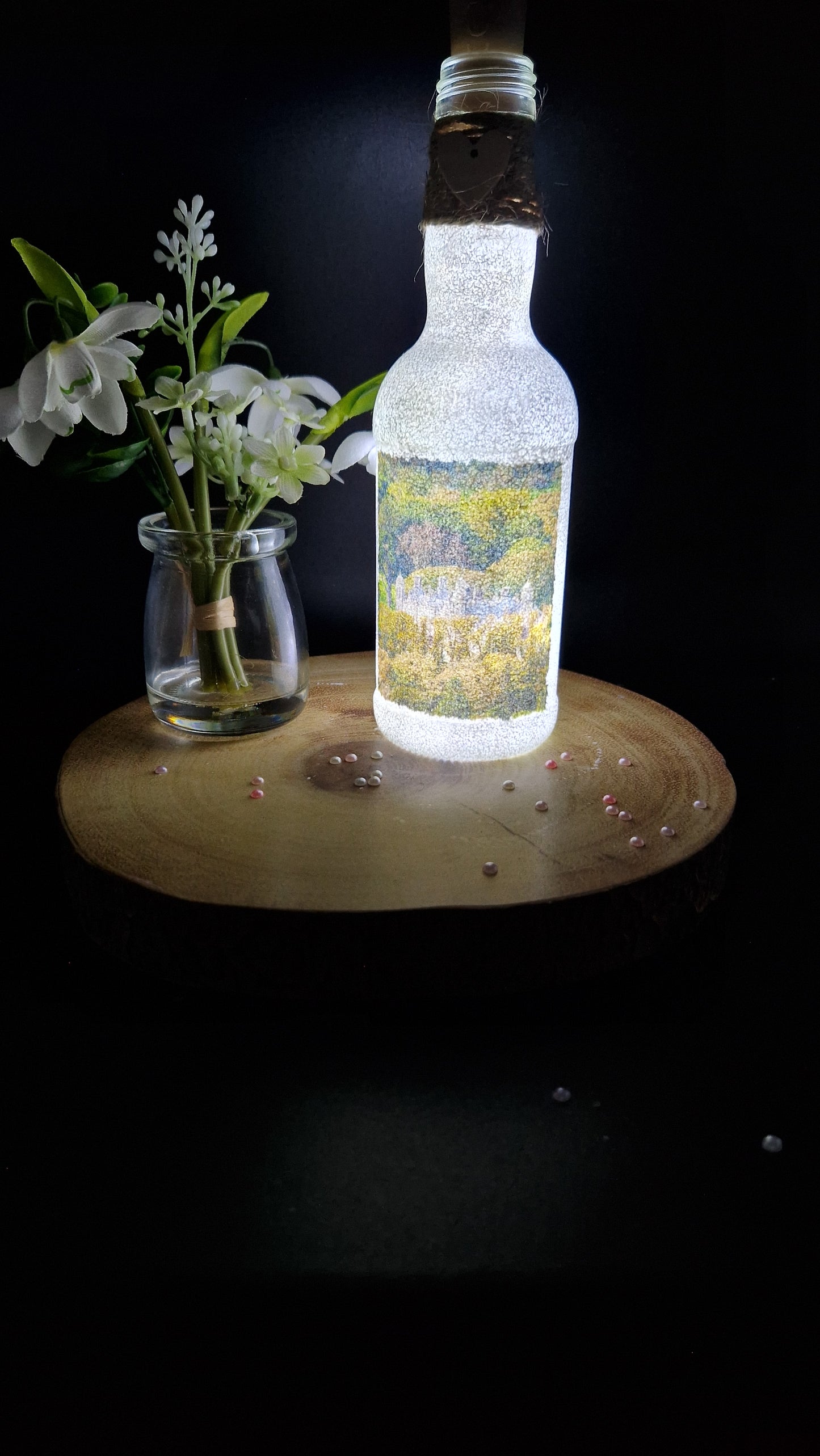 Glenarm Castle light up bottle