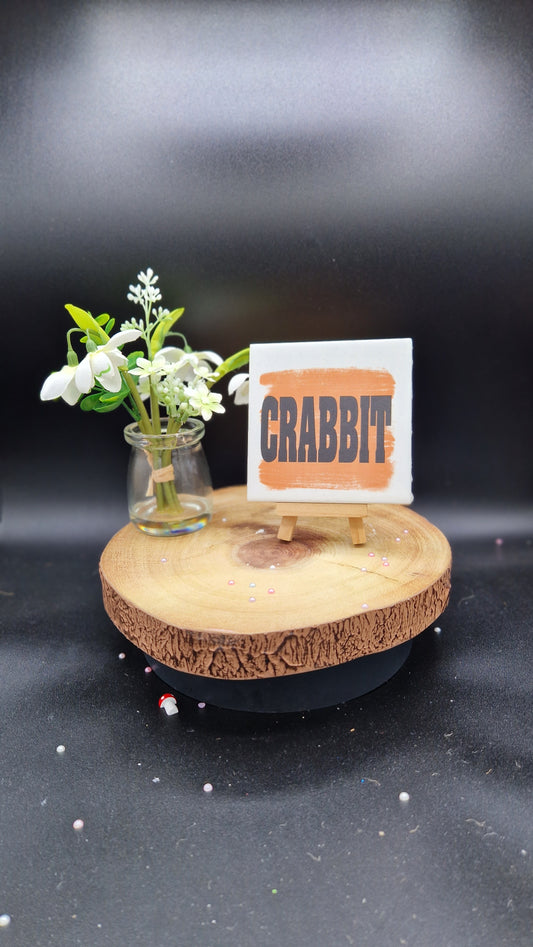 Crabbit Slogan Coaster