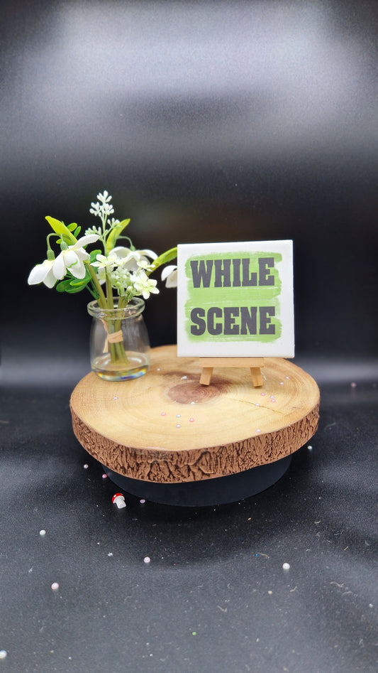 While Scene Slogan Coaster