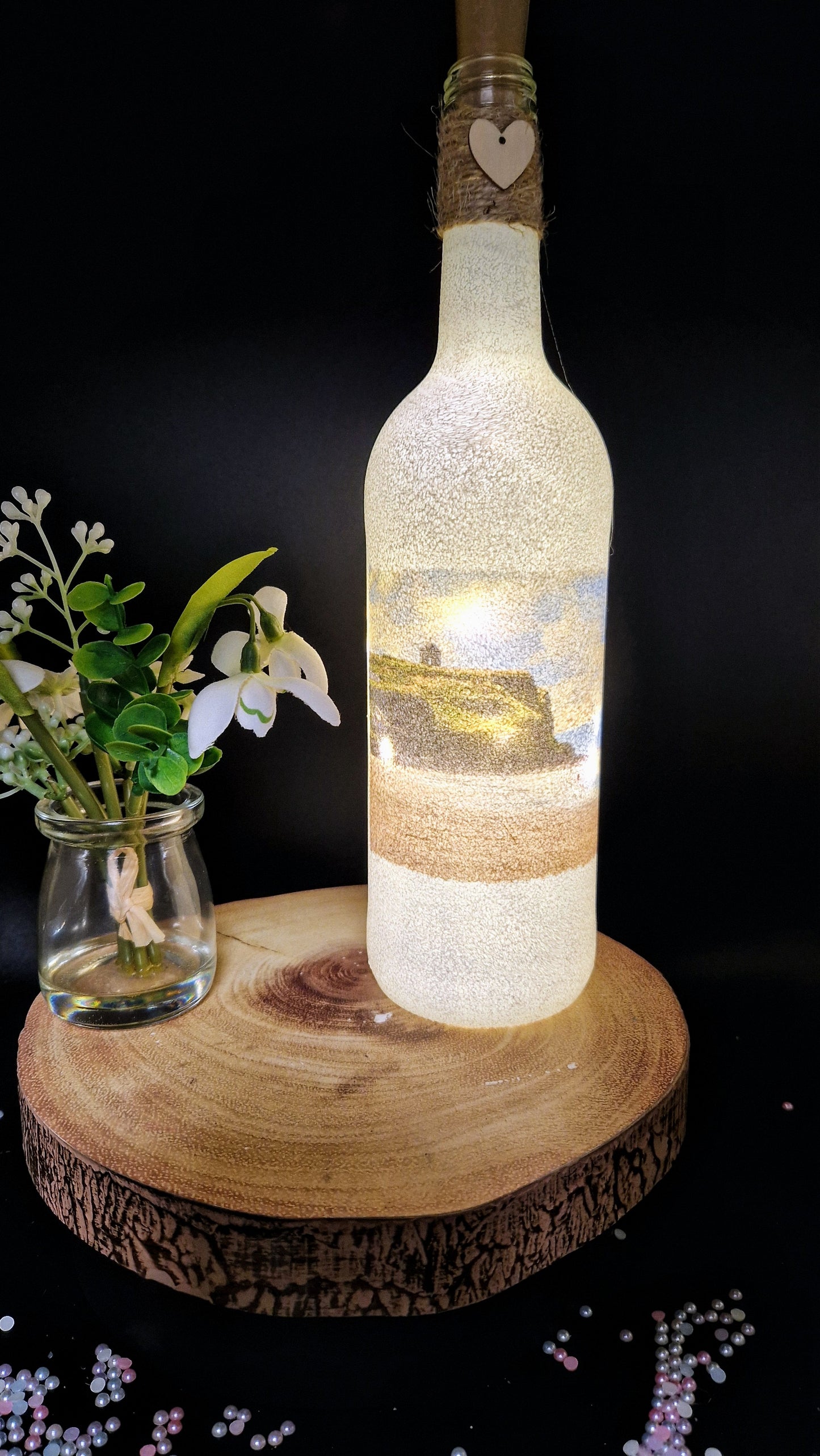 Castlerock Beach Light up bottle