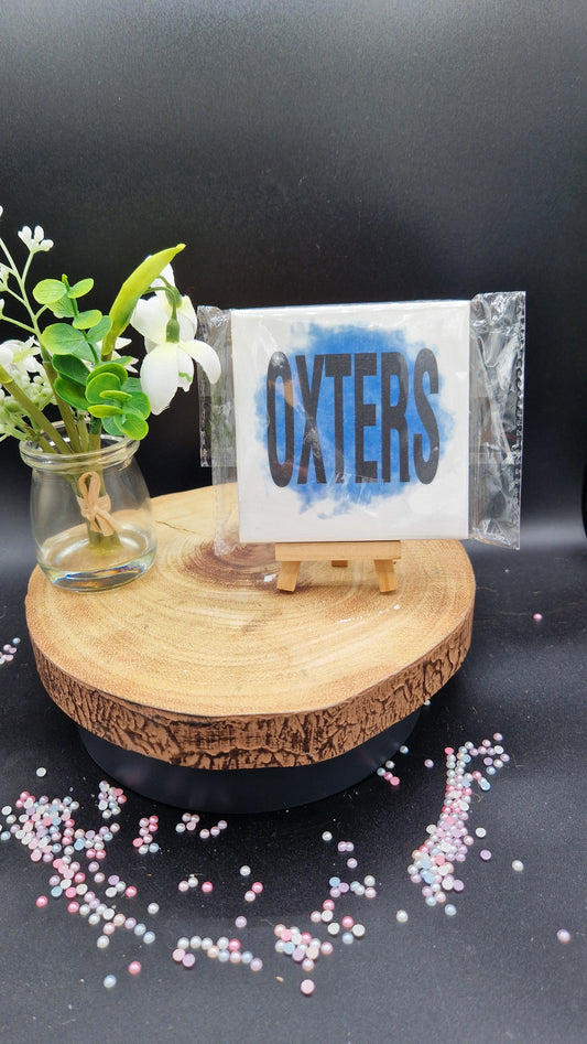 Oxters Slogan Coaster
