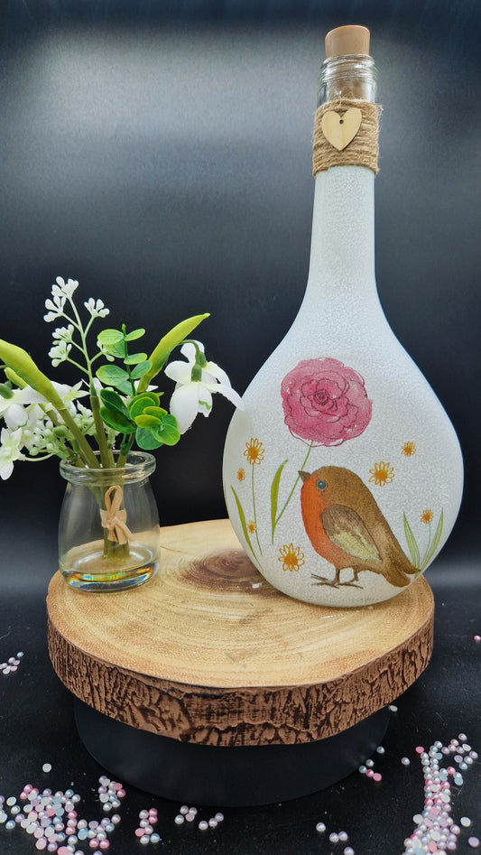Gentle Robin Light Up Bottle