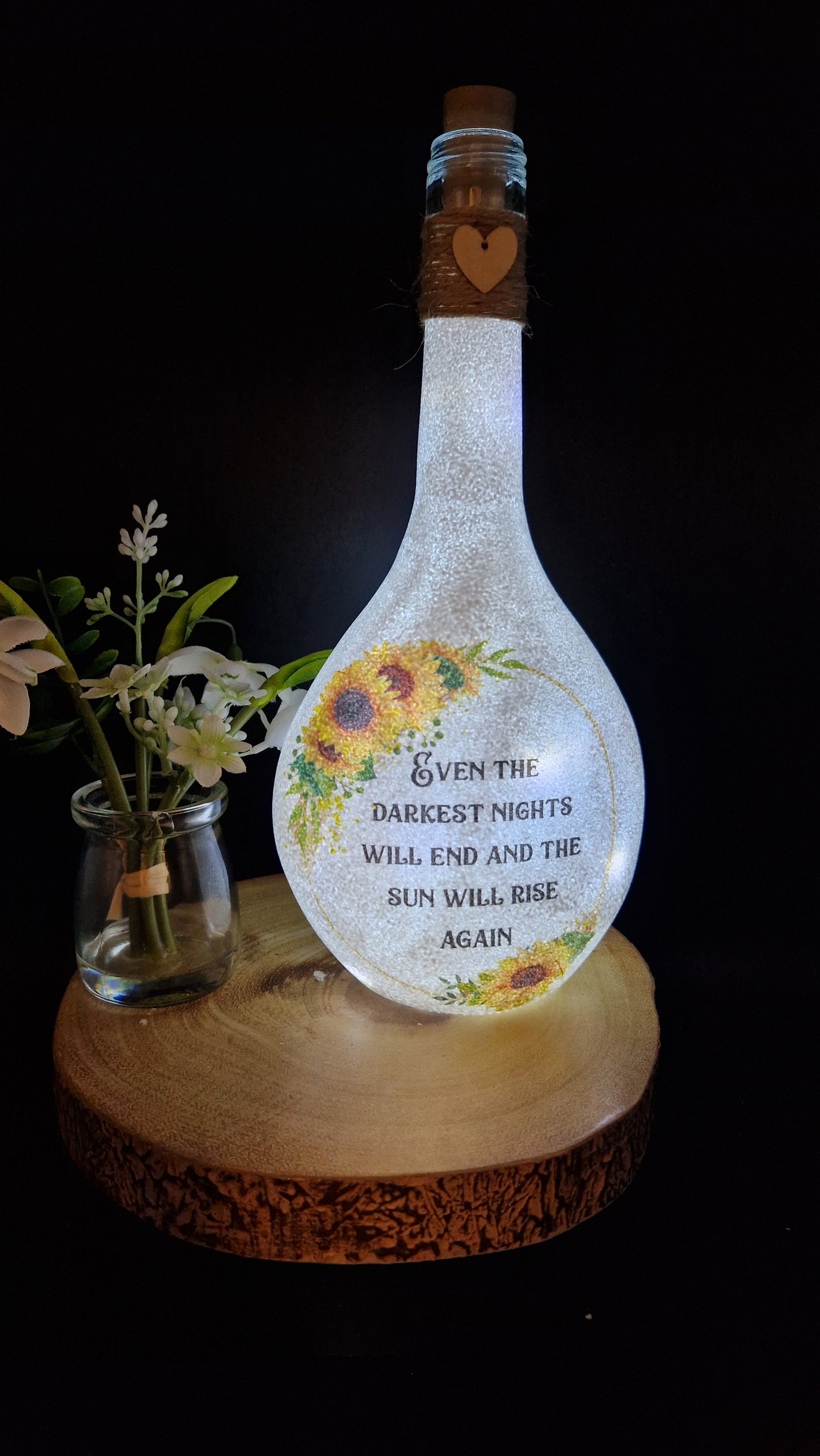 Daily Positivity Affirmation light up Bottle