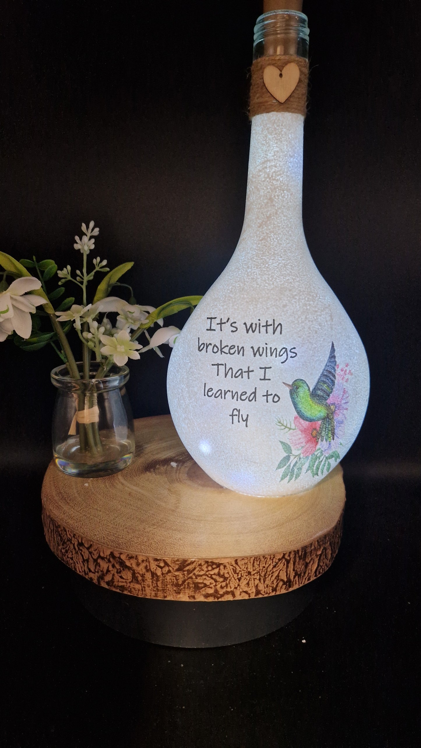 Daily Positivity Affirmation light up Bottle
