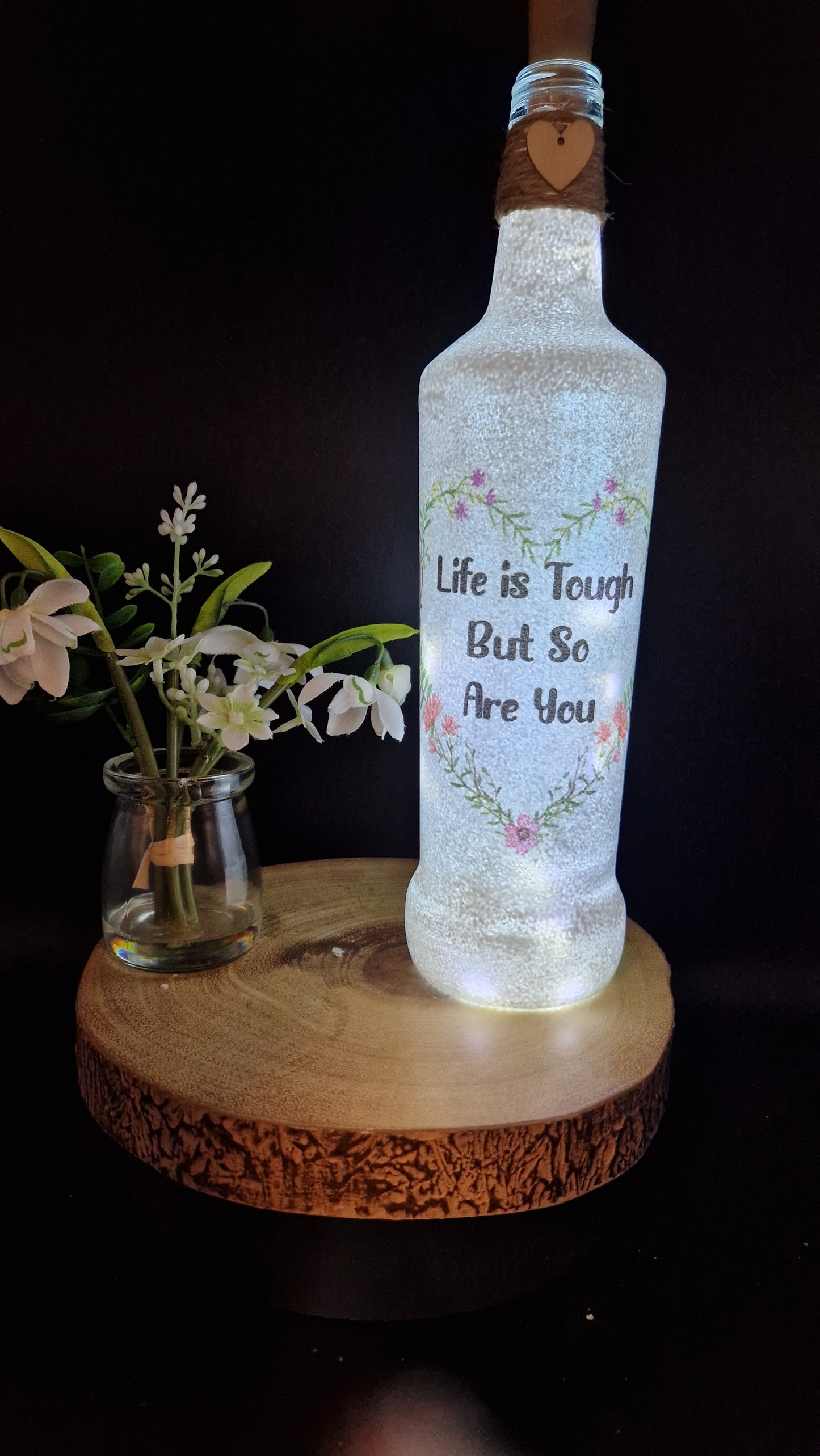 Daily Positivity Affirmation light up Bottle