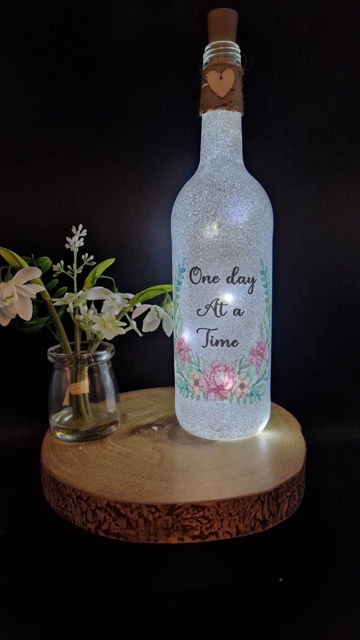 Daily Positivity Affirmation light up Bottle