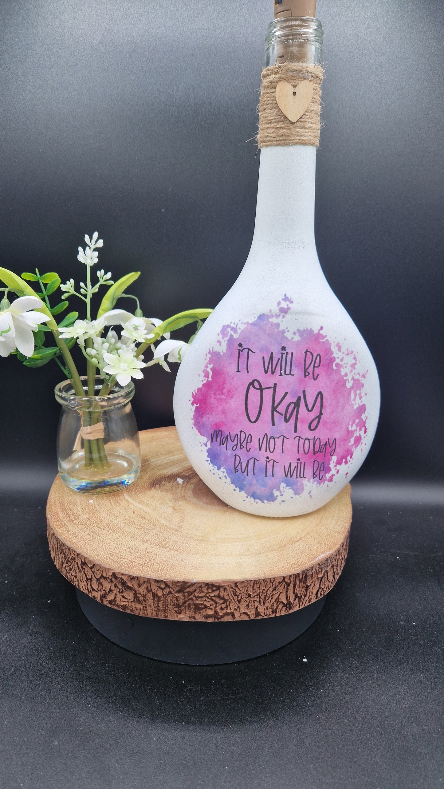 Daily Positivity Affirmation light up Bottle