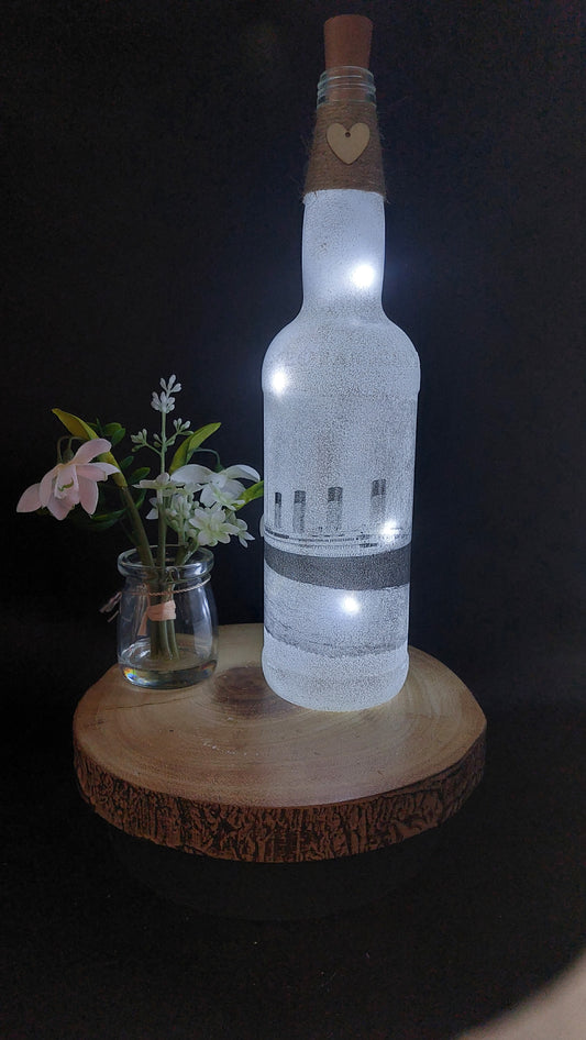 RMS Titanic light up bottle