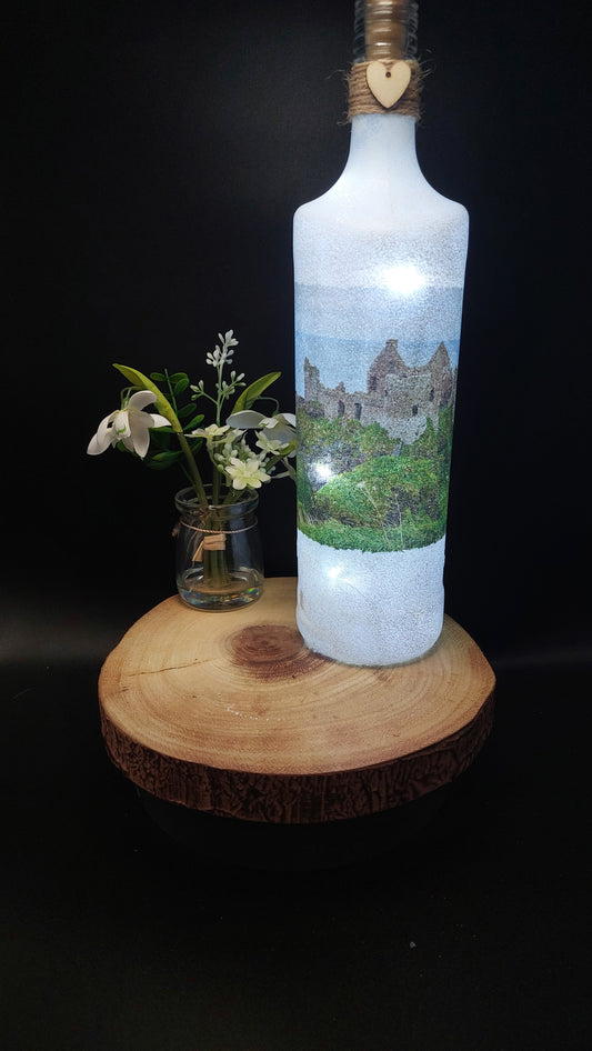 Dunluce Castle light up bottle