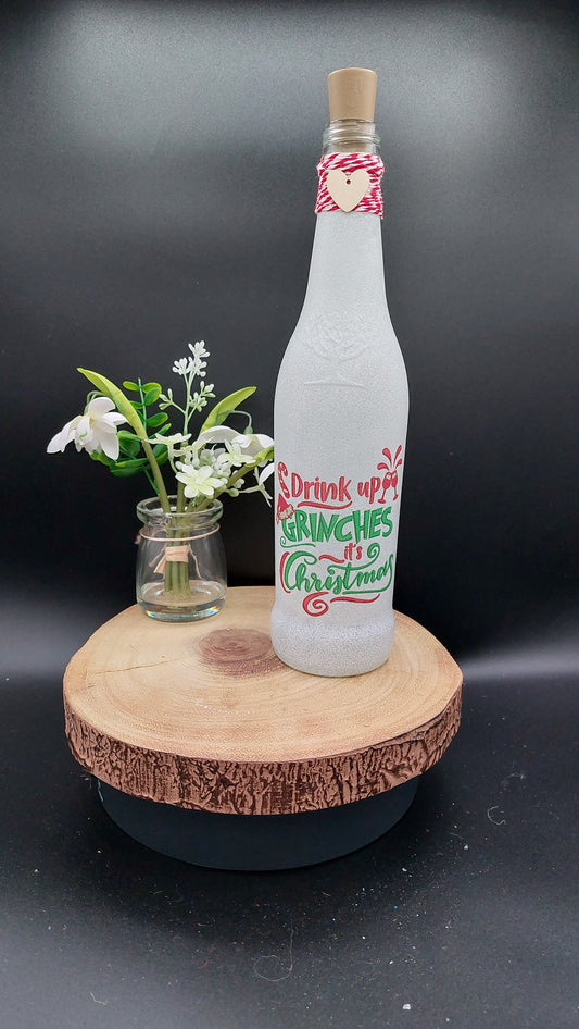 Drink up Grinches Light Up Bottle