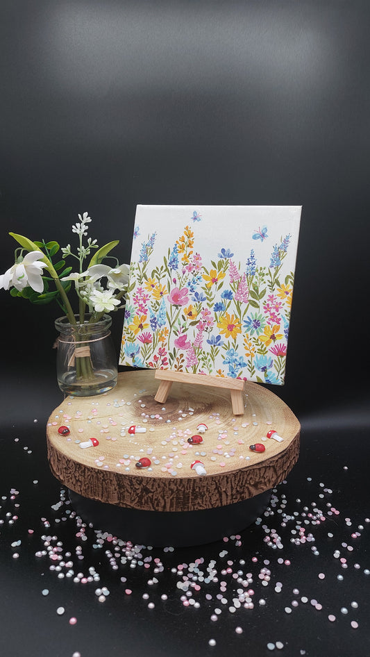 Colourful Wildflower Decorative Tile