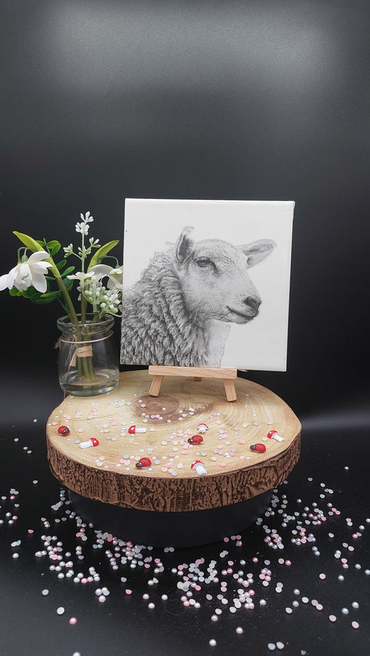 Grey Sheep Decorative Tile