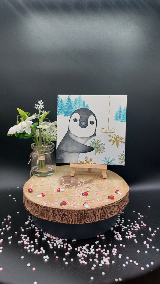 Blue Penguin Decorative Tile
